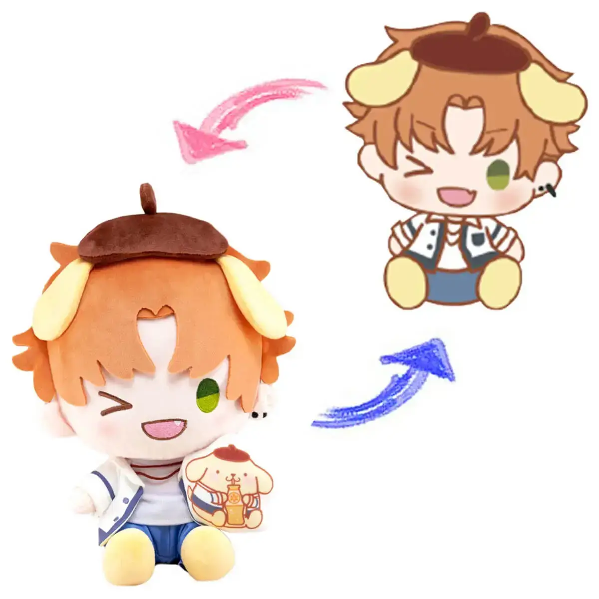 Light and Night Jesse - niestandardowa pluszowa zabawka z anime