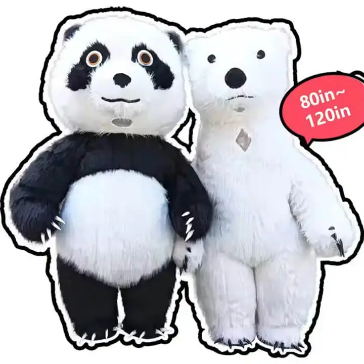 Inflatable Panda Polar Bear Mascot Costume Customization
